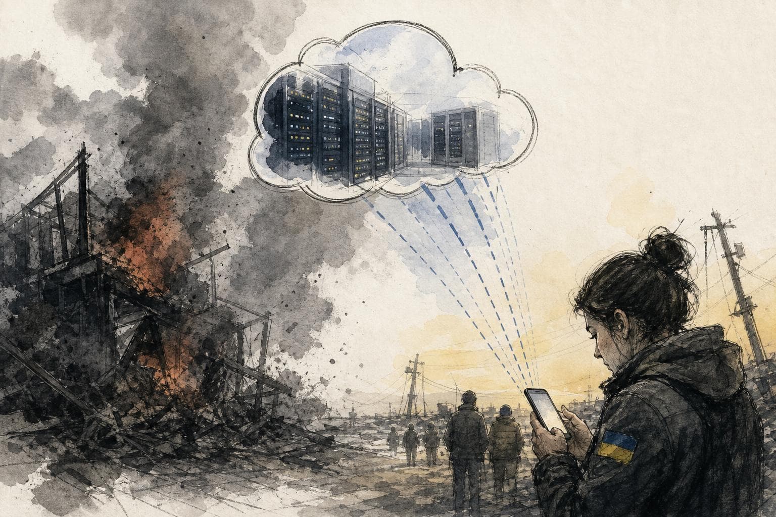 Editorial illustration for Ukraine’s Digital Defenses Must Protect Access, Not Just Data