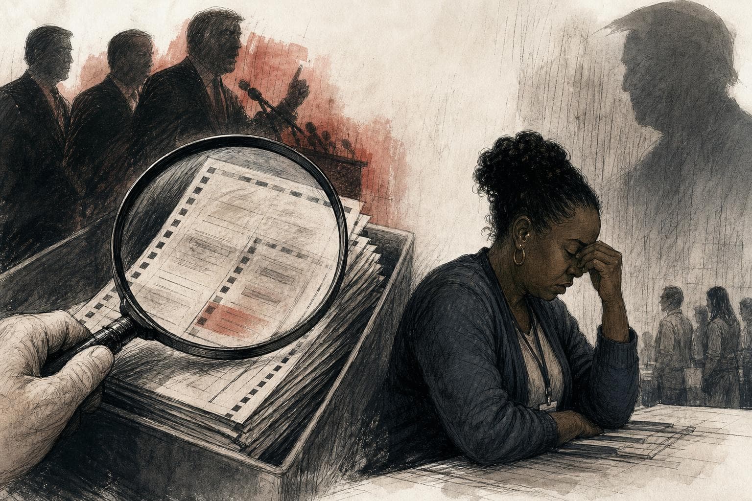 Editorial illustration for Fulton County’s Ballots Are Becoming 2026 Campaign Material
