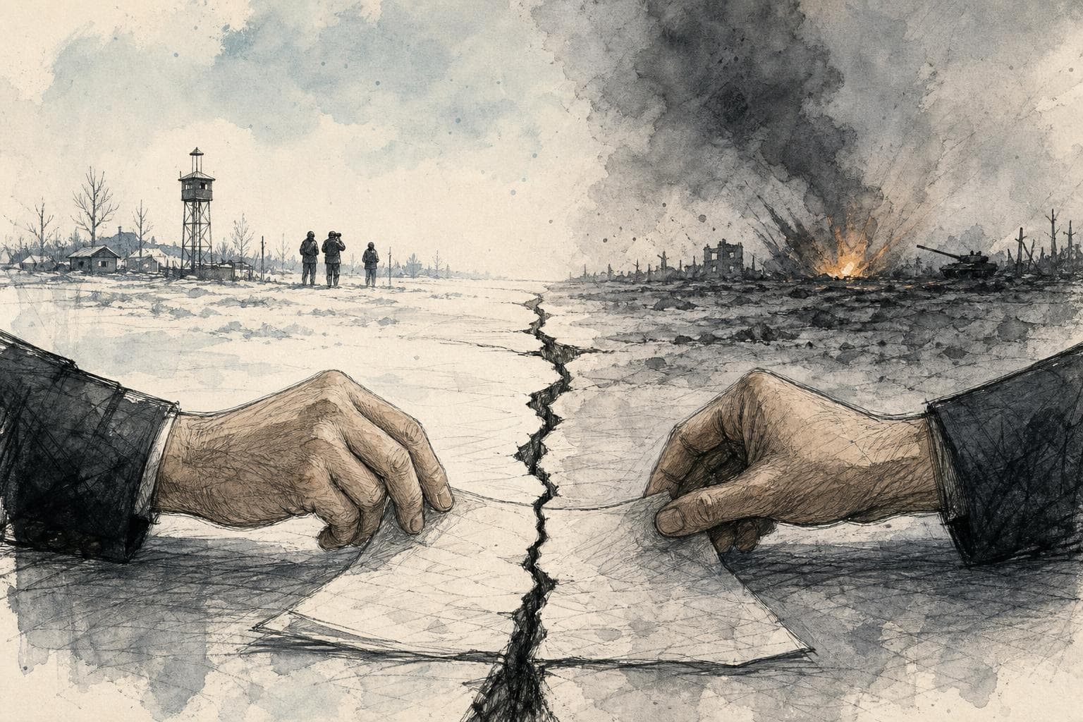 Editorial illustration for A Ukraine Winter Ceasefire Needs Rules for Its First Breach