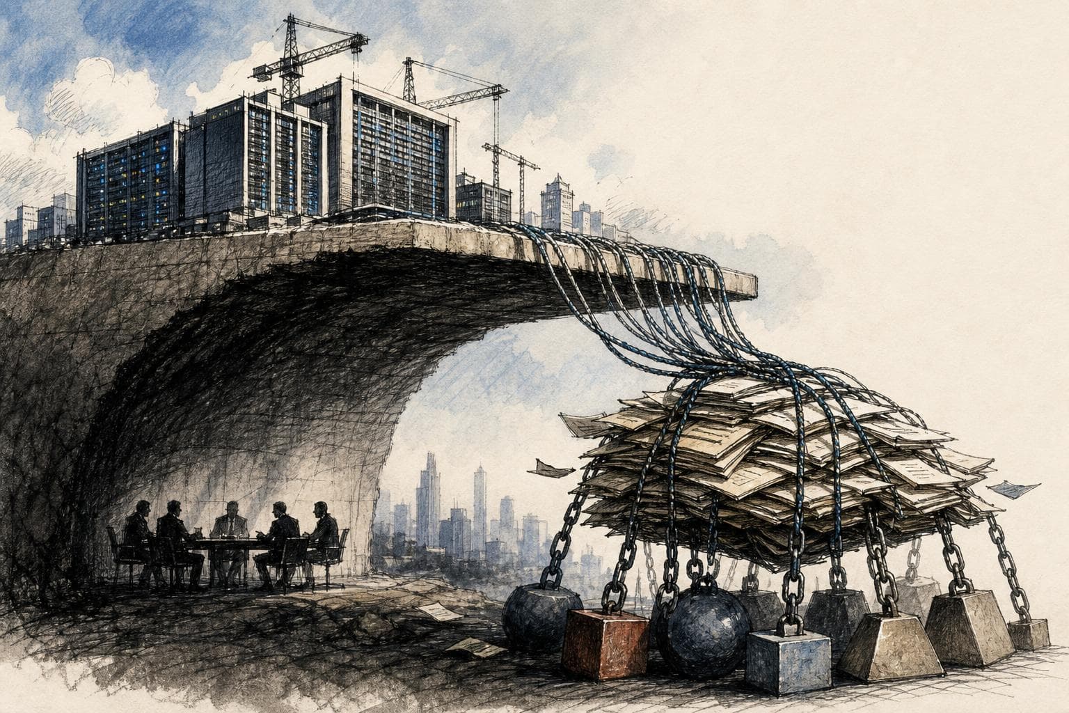 Editorial illustration for Big Tech's AI Debt Is Real. Most of It Just Hasn't Landed Yet