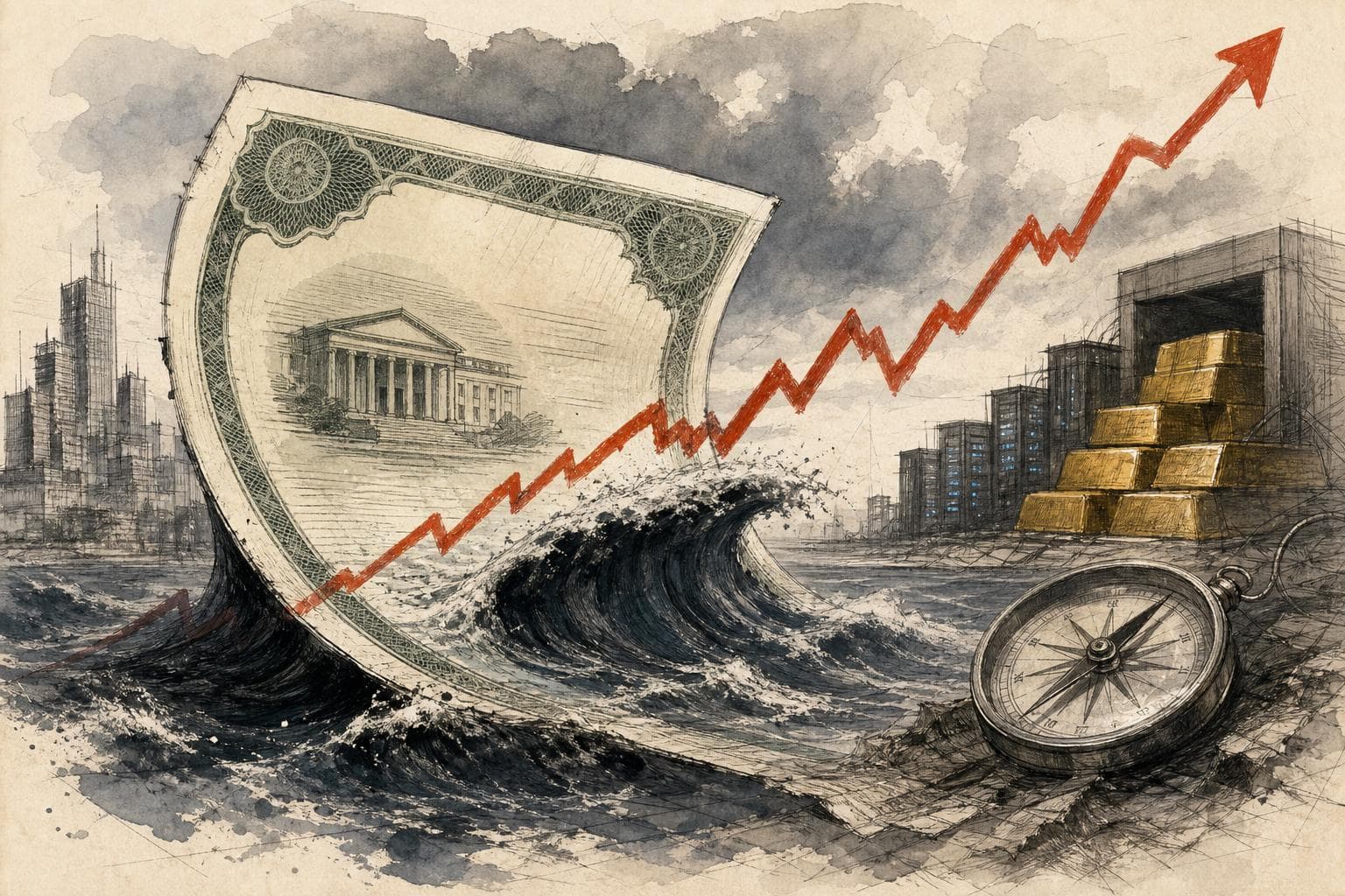 Editorial illustration for The Bond Rout Is an Inflation Story Wearing Regime-Change Clothes